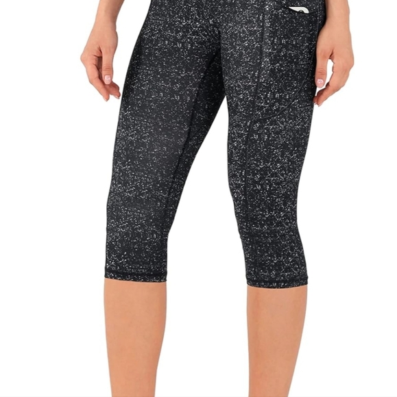 Ododos High Rise Leggings With Pockets - Space Dye Crop - Picture 2 of 6